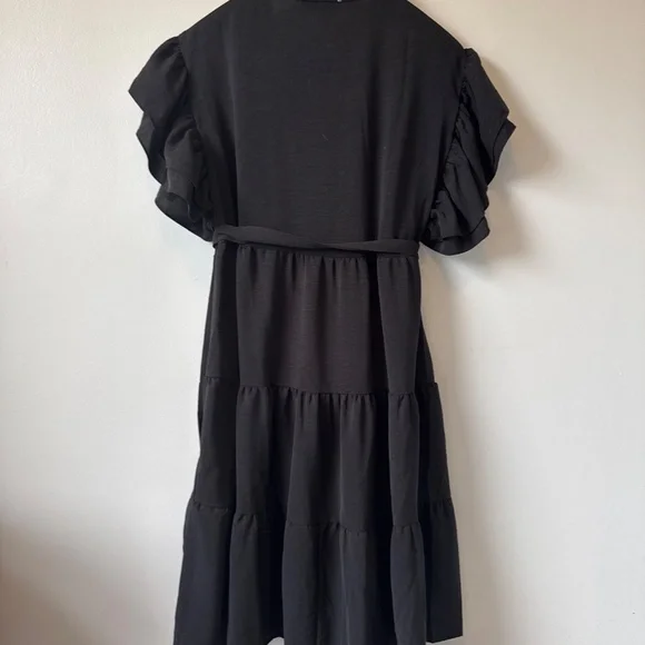 SHE+SKY Black ruffle dress - Picture 8 of 8